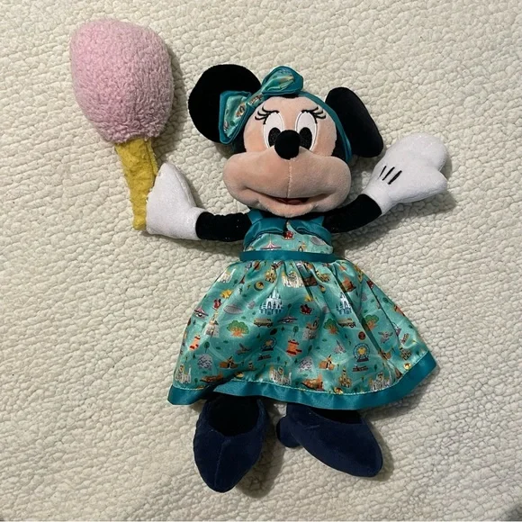 Disney Parks Minnie with Cotton Candy Plush - Picture 1 of 4